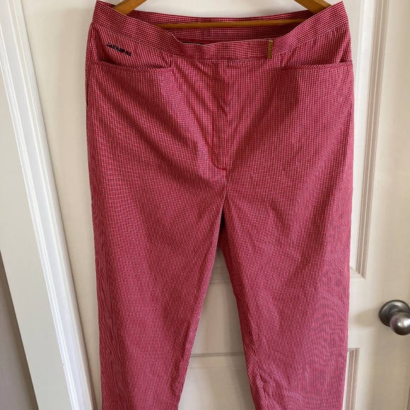 Ralph Lauren Jeans Co Cotton Crop Pants Classic Sz 12-14 - Picture 1 of 9
